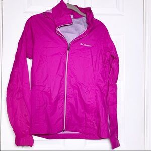 Columbia Pink Rain Coat Windbreaker
